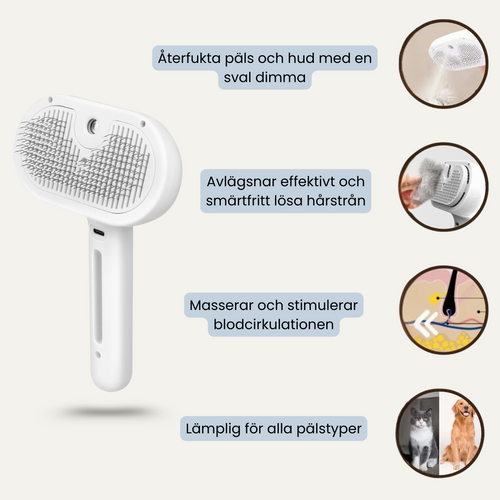 Huddybrush™ – 3-i-1 Ångborste för hårborttagning